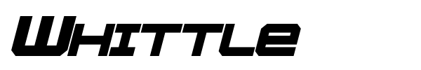 Whittle font preview